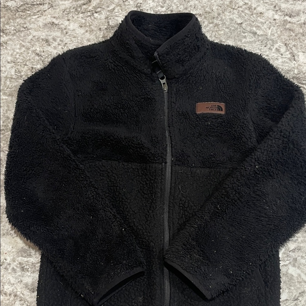 Size 7/8 Kids The North Face Black Sherpa Jacket